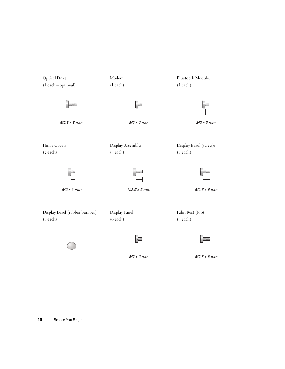 Dell Inspiron 630m User Manual | Page 10 / 92