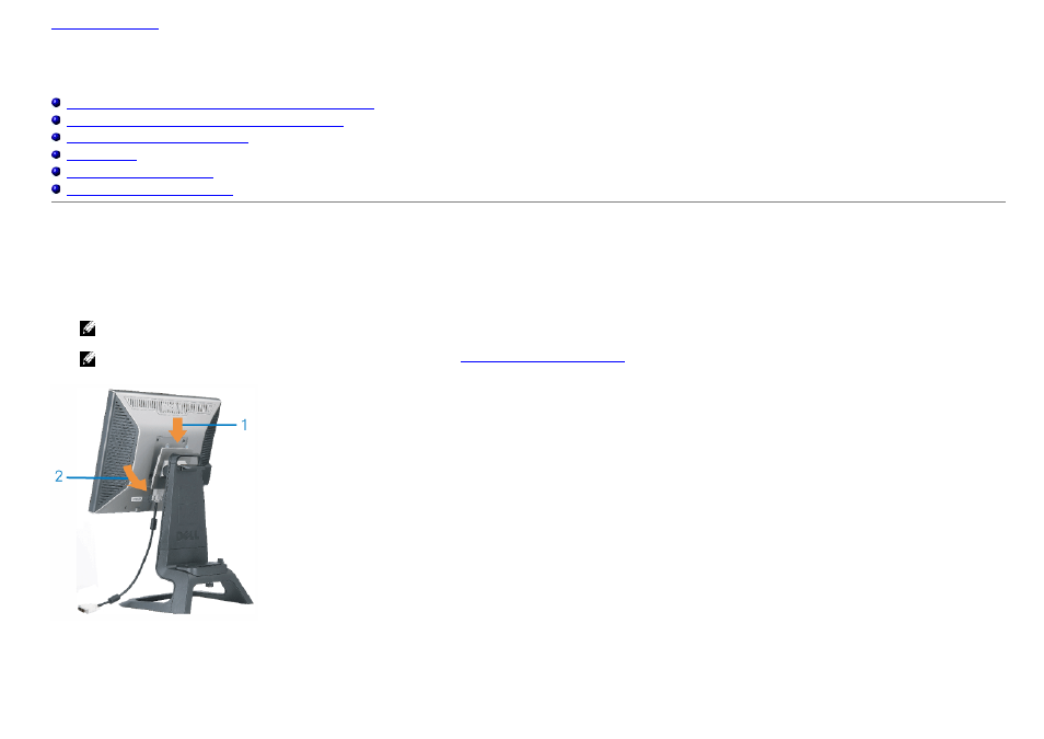 Computer, Setting up your monitor | Dell 1707FP Monitor User Manual | Page 10 / 45