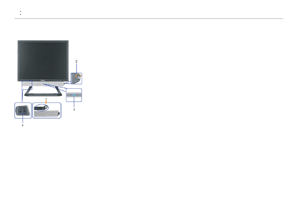 Using the dell soundbar (optional), Soundbar attachment to the monitor | Dell 1707FP Monitor User Manual | Page 24 / 45