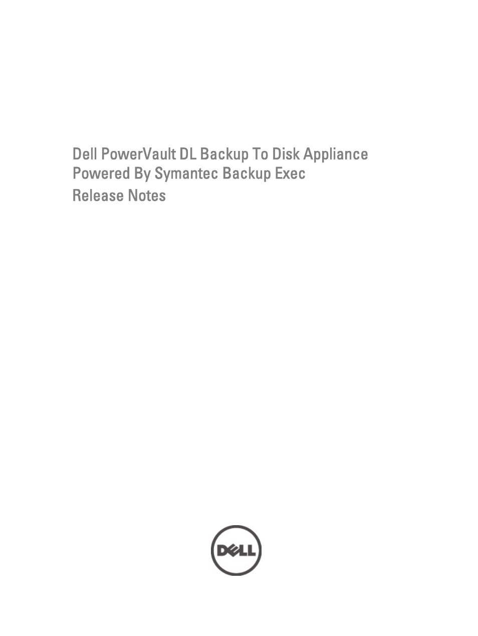 Dell PowerVault DL2000 User Manual | 18 pages