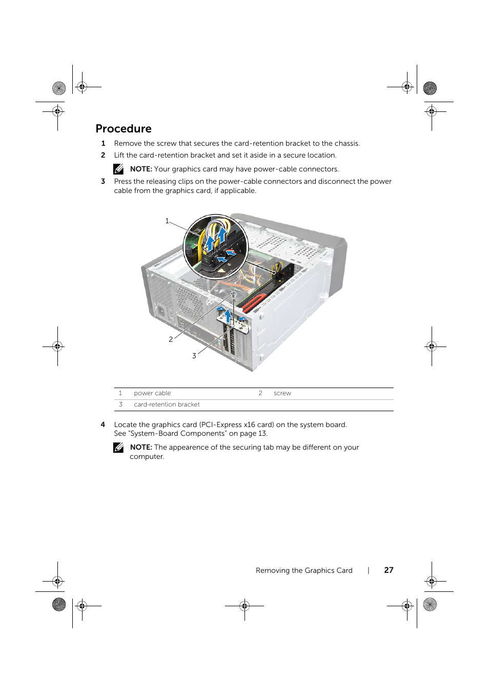 Procedure | Dell XPS 8700 (Mid 2013) User Manual | Page 27 / 86