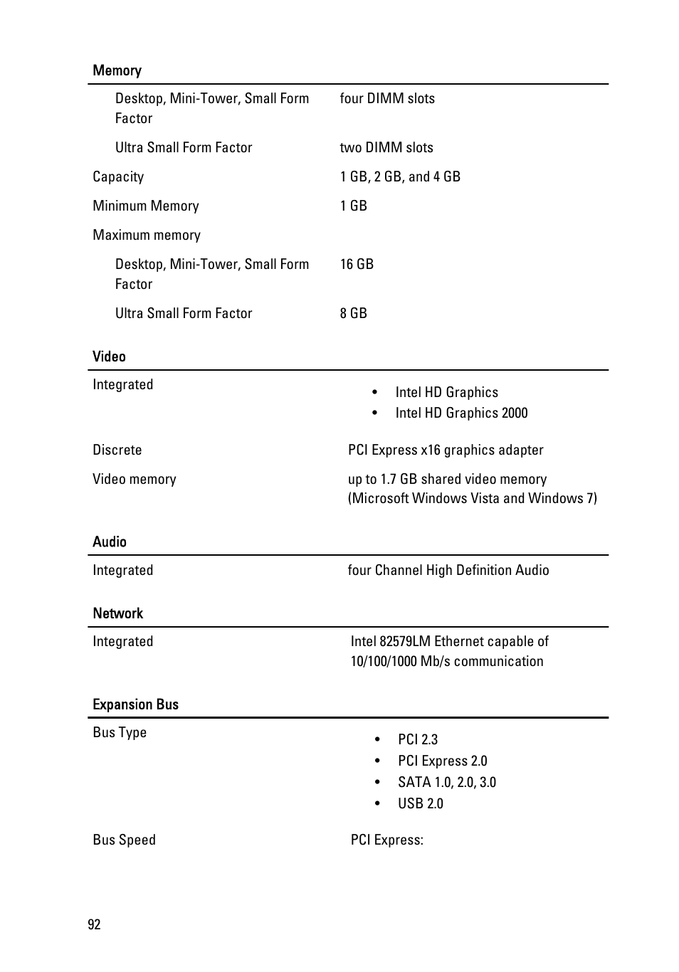 Dell OptiPlex 790 (Early 2011) User Manual | Page 92 / 101