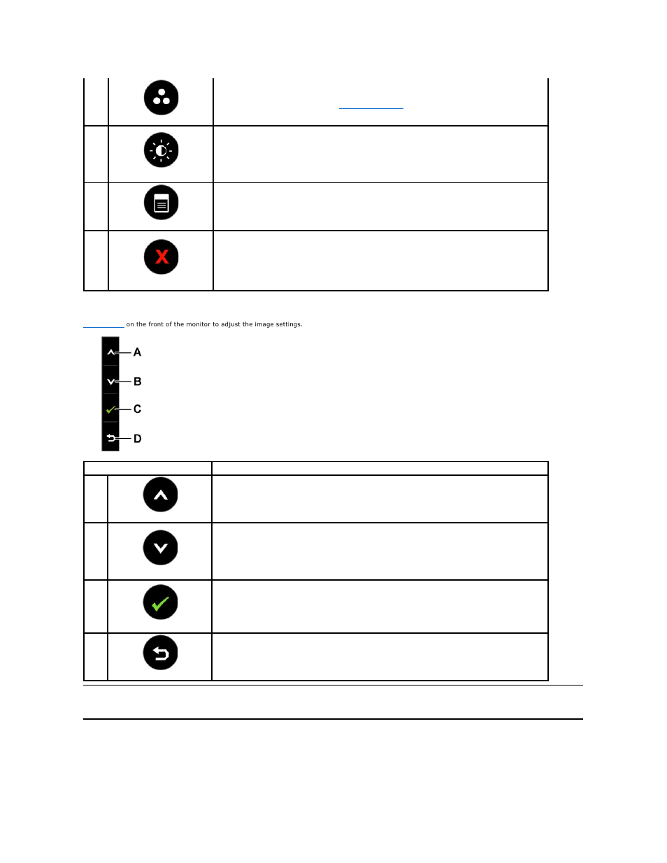Using the on-screen display (osd) menu, Accessing the menu system | Dell E1911 Monitor User Manual | Page 15 / 34