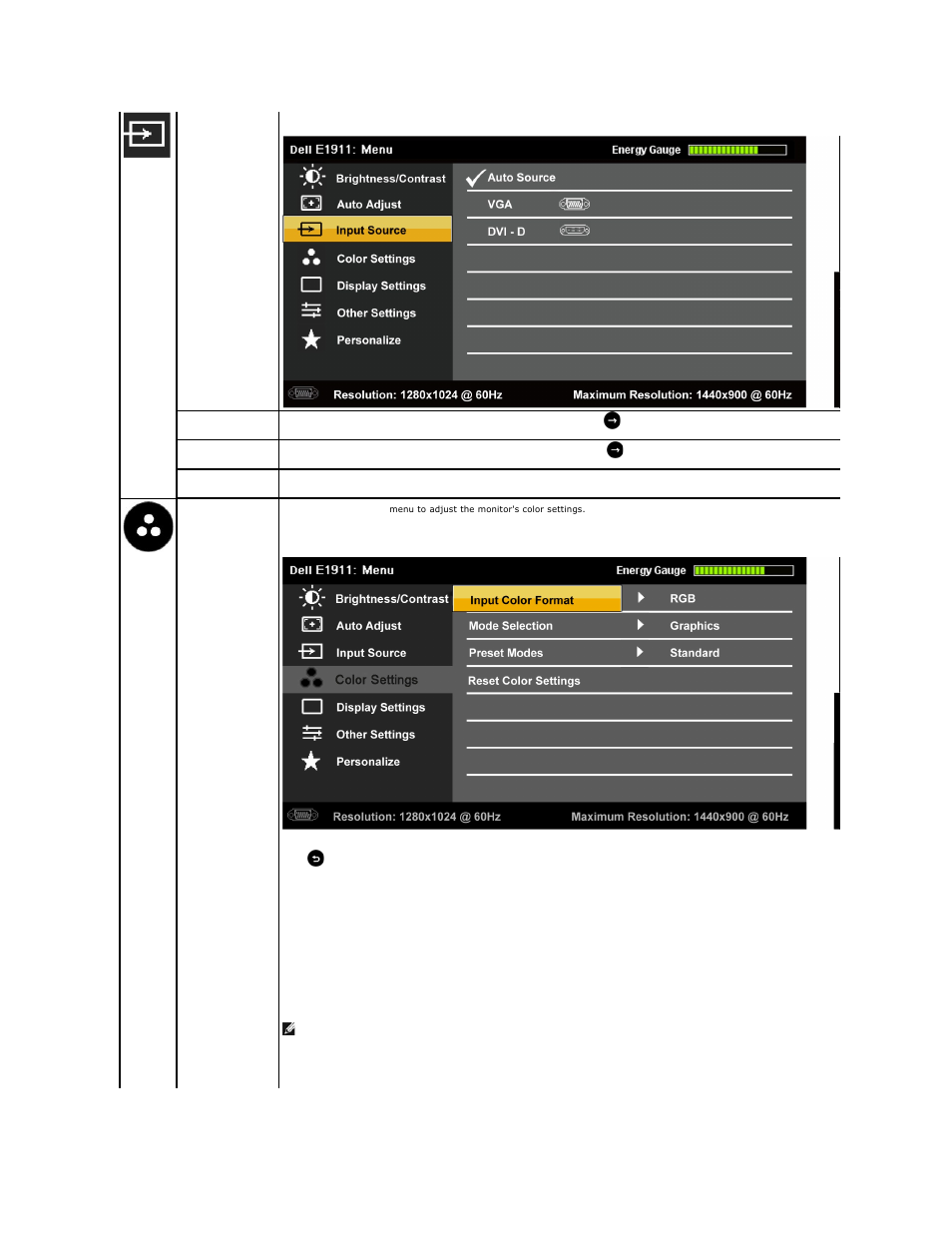 Dell E1911 Monitor User Manual | Page 18 / 34