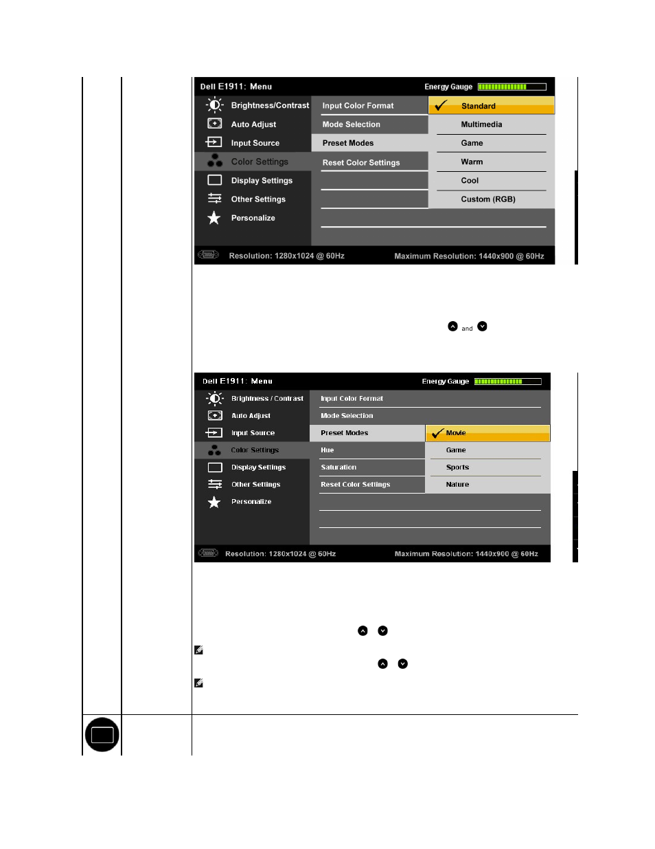 Dell E1911 Monitor User Manual | Page 19 / 34
