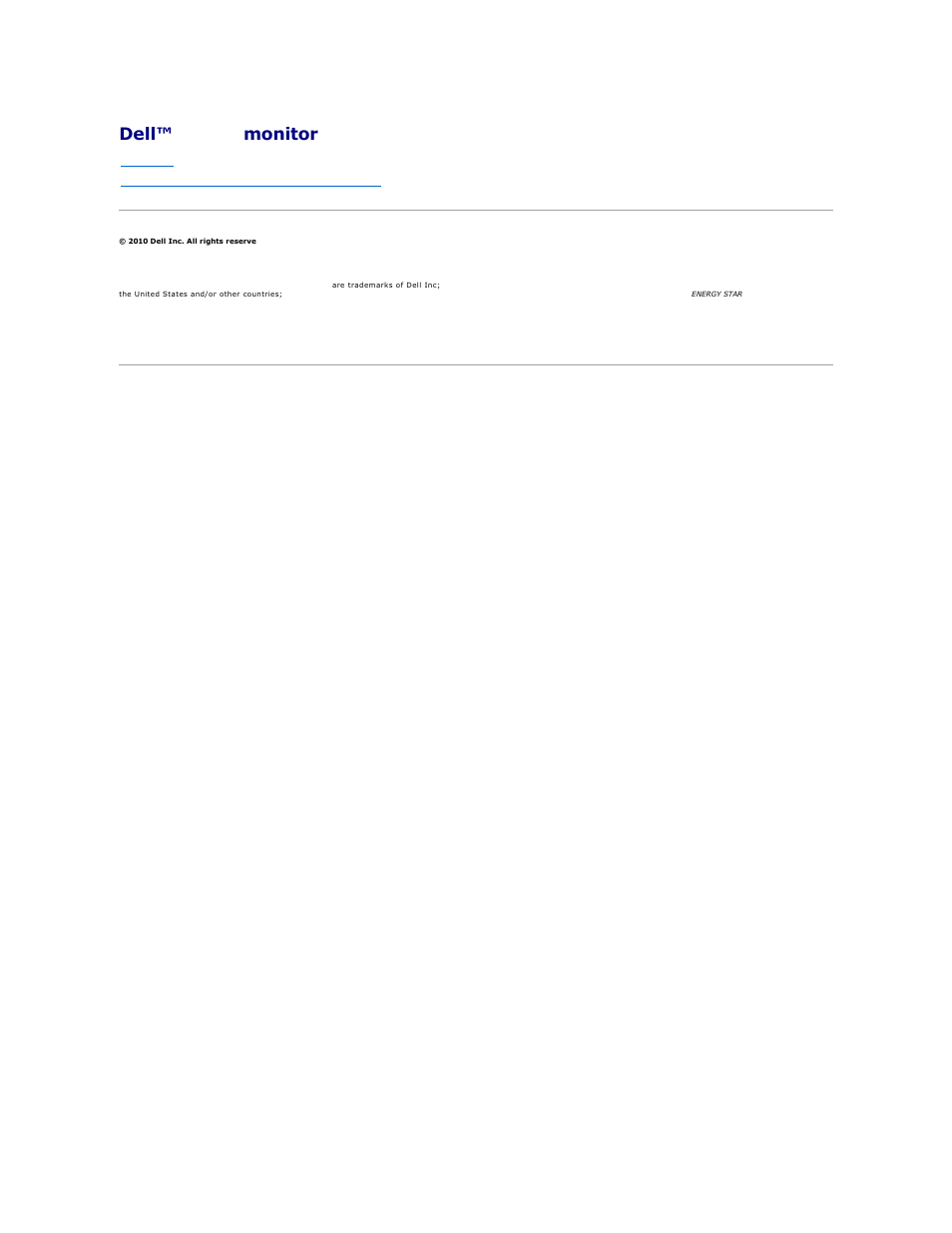 Dell™ e1911 monitor | Dell E1911 Monitor User Manual | Page 26 / 34