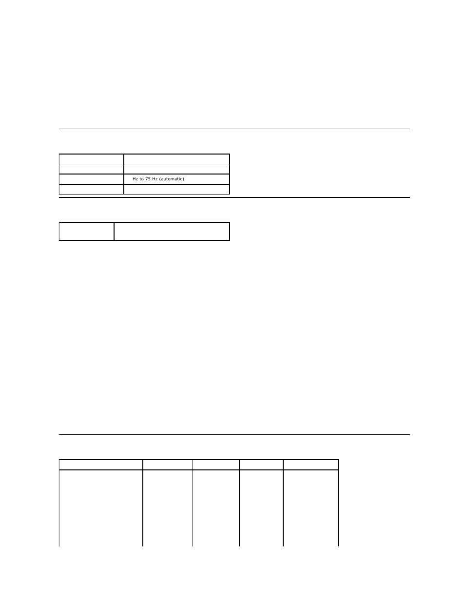 Resolution specifications supported video modes, Preset display modes | Dell E1911 Monitor User Manual | Page 6 / 34