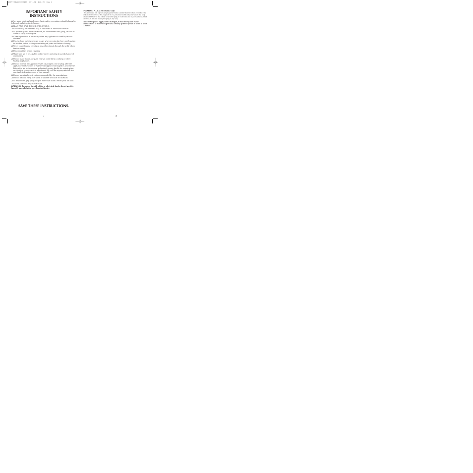 Black & Decker BDWF7710 User Manual | Page 2 / 13