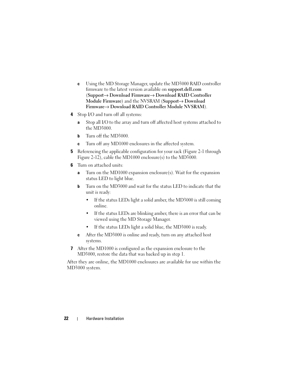 Dell PowerVault MD3000 User Manual | Page 22 / 50