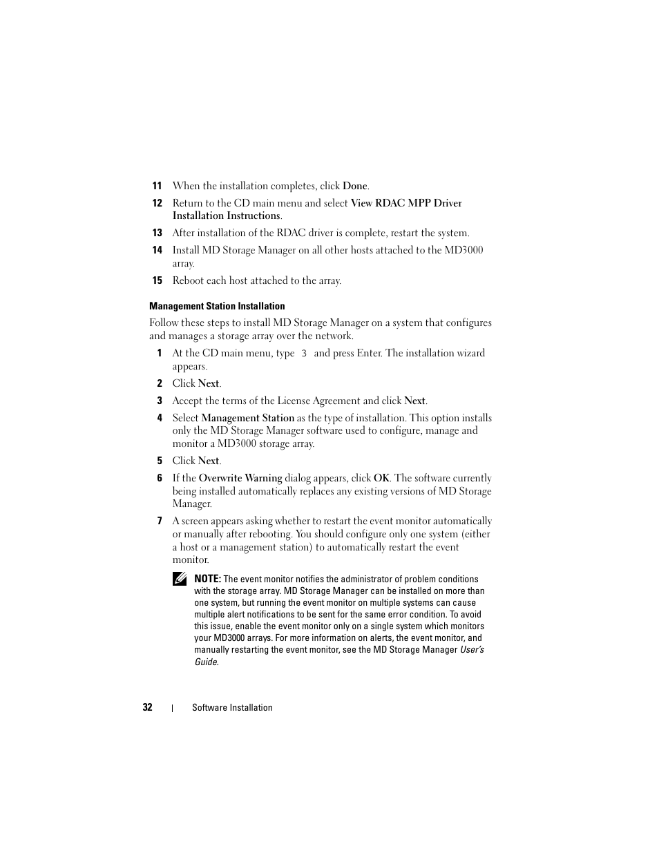 Dell PowerVault MD3000 User Manual | Page 32 / 50