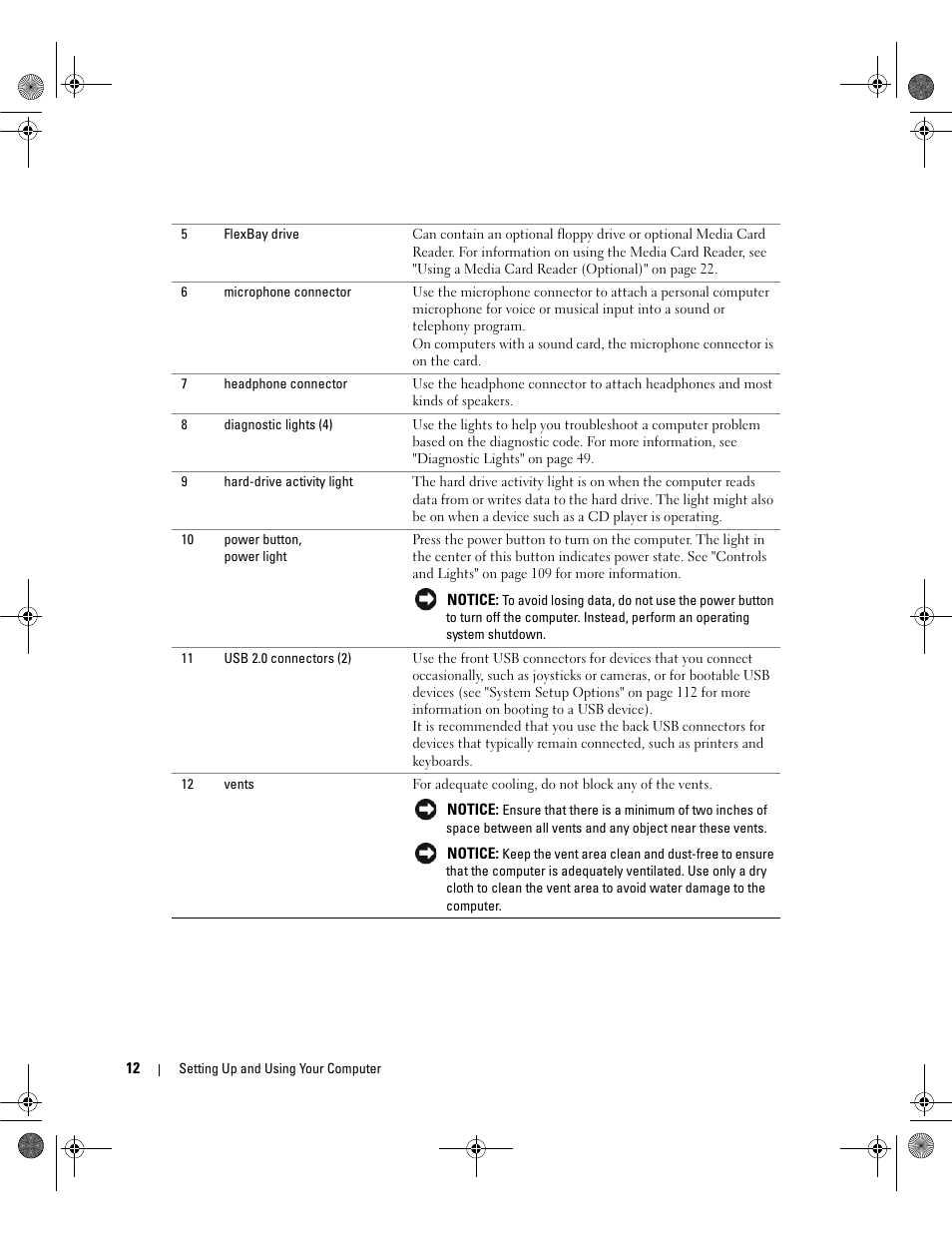 Dell Dimension E521 User Manual | Page 12 / 158