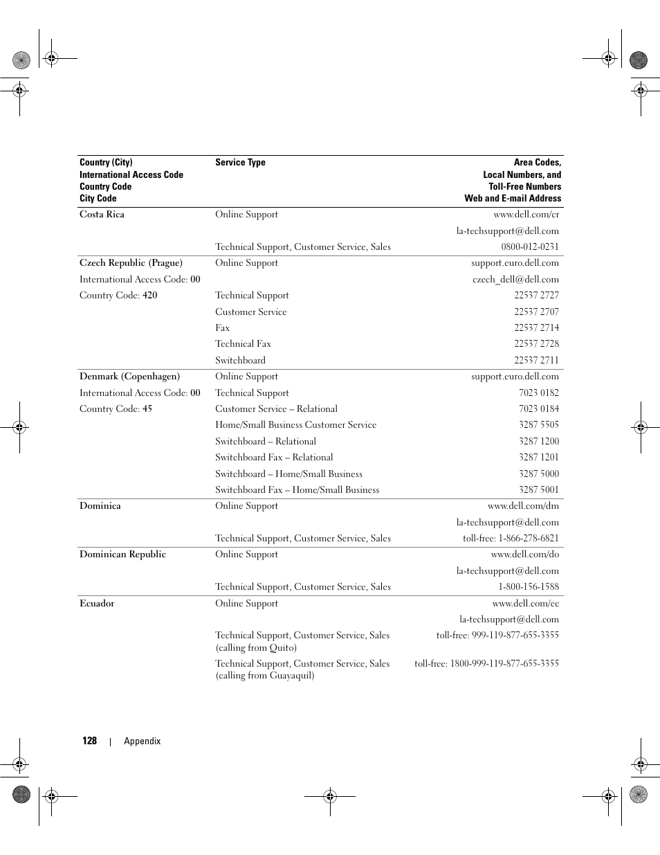 Dell Dimension E521 User Manual | Page 128 / 158