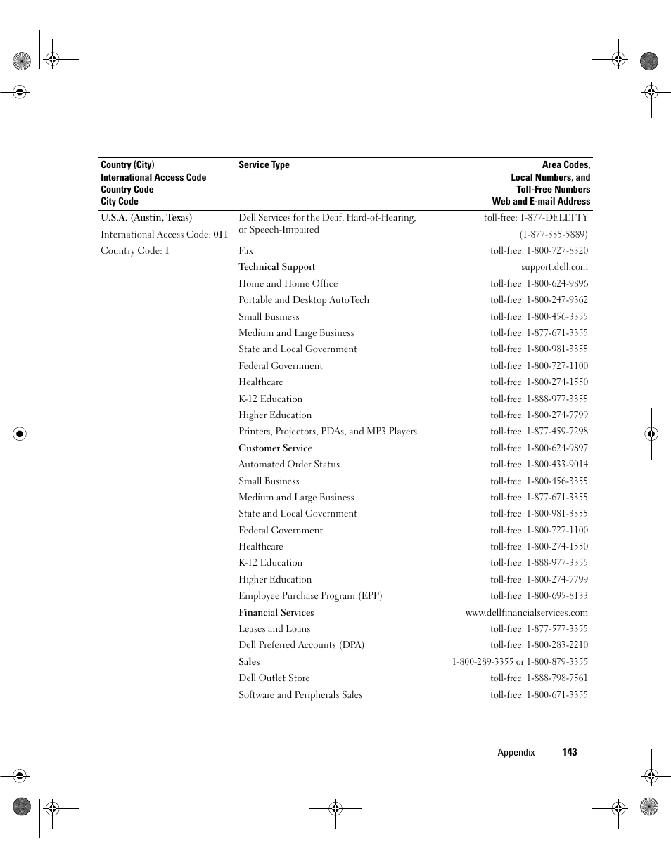 Dell Dimension E521 User Manual | Page 143 / 158