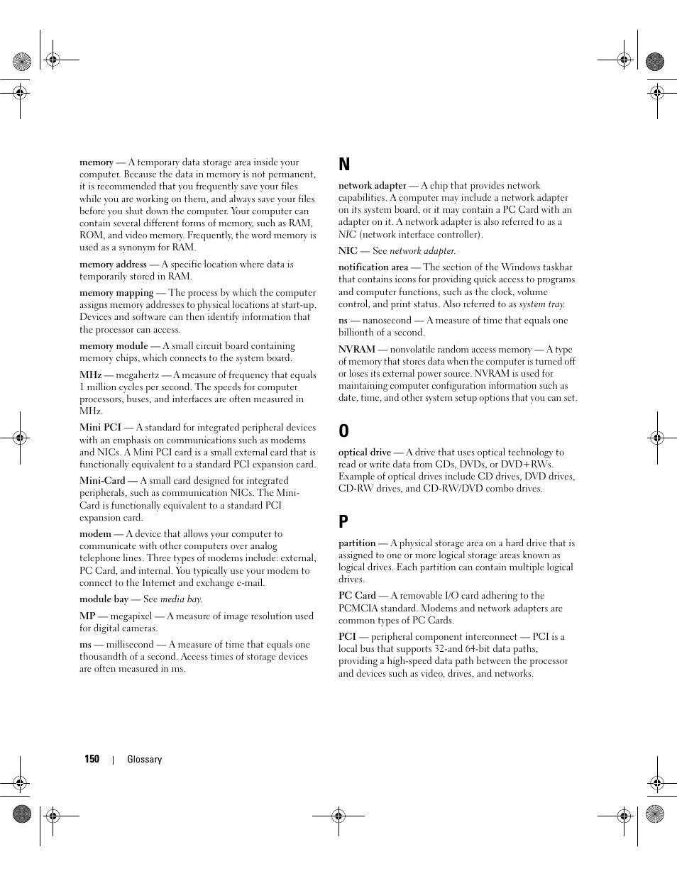 Dell Dimension E521 User Manual | Page 150 / 158