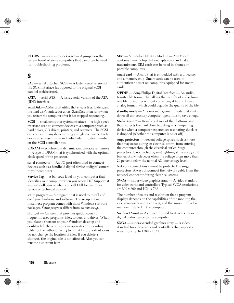 Dell Dimension E521 User Manual | Page 152 / 158