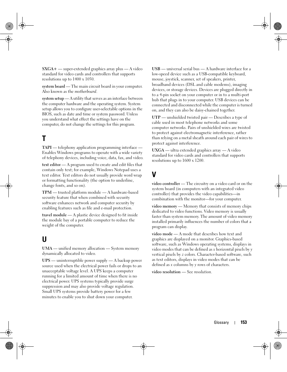 Dell Dimension E521 User Manual | Page 153 / 158