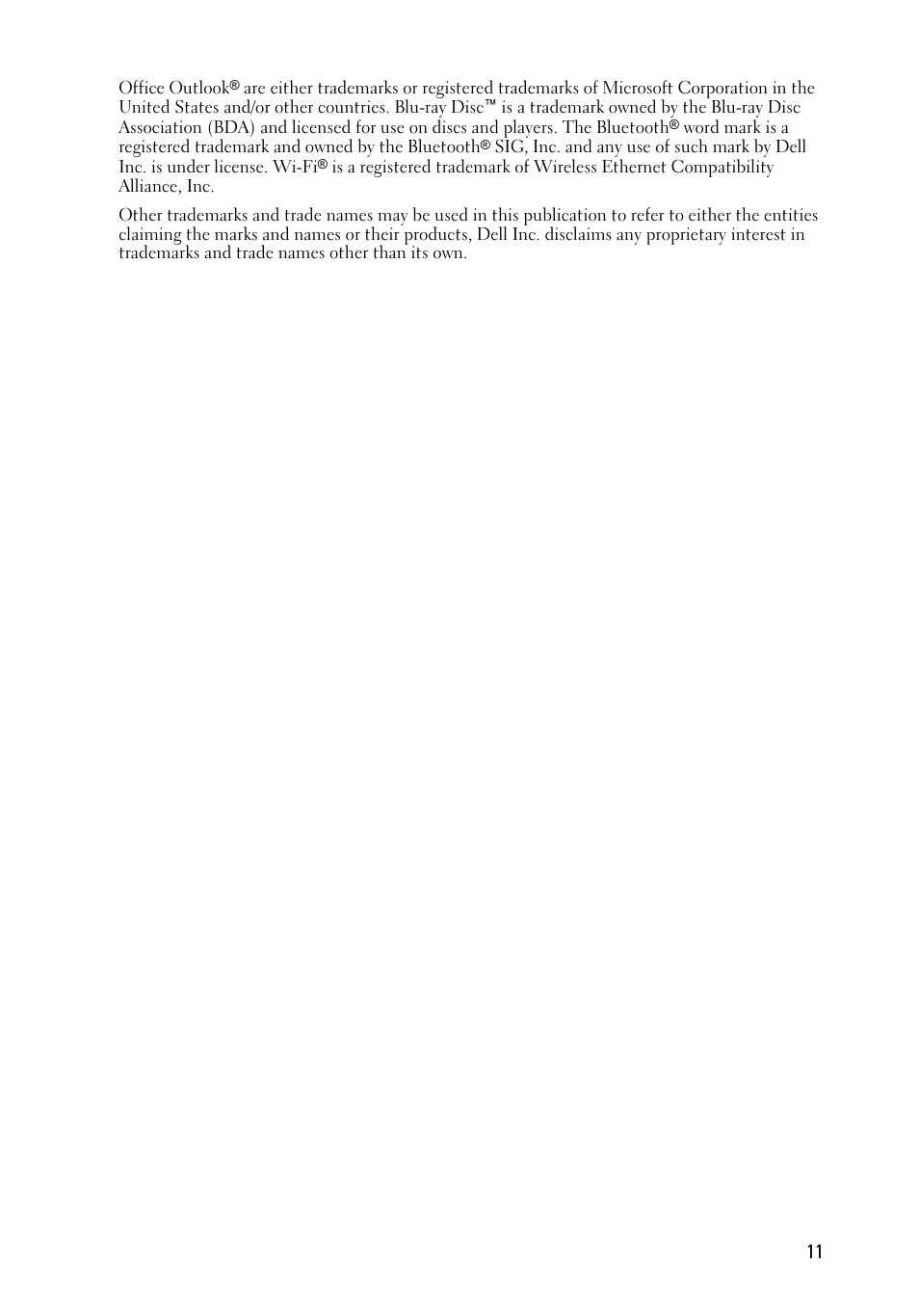 Dell OptiPlex 390 (Mid 2011) User Manual | Page 11 / 11