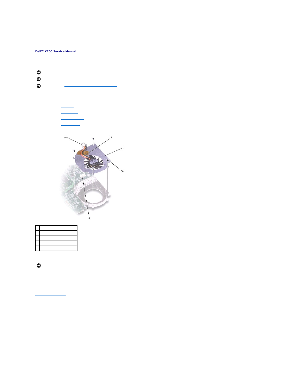 Cooling fan, Removing the cooling fan | Dell Inspiron X200 User Manual | Page 11 / 34