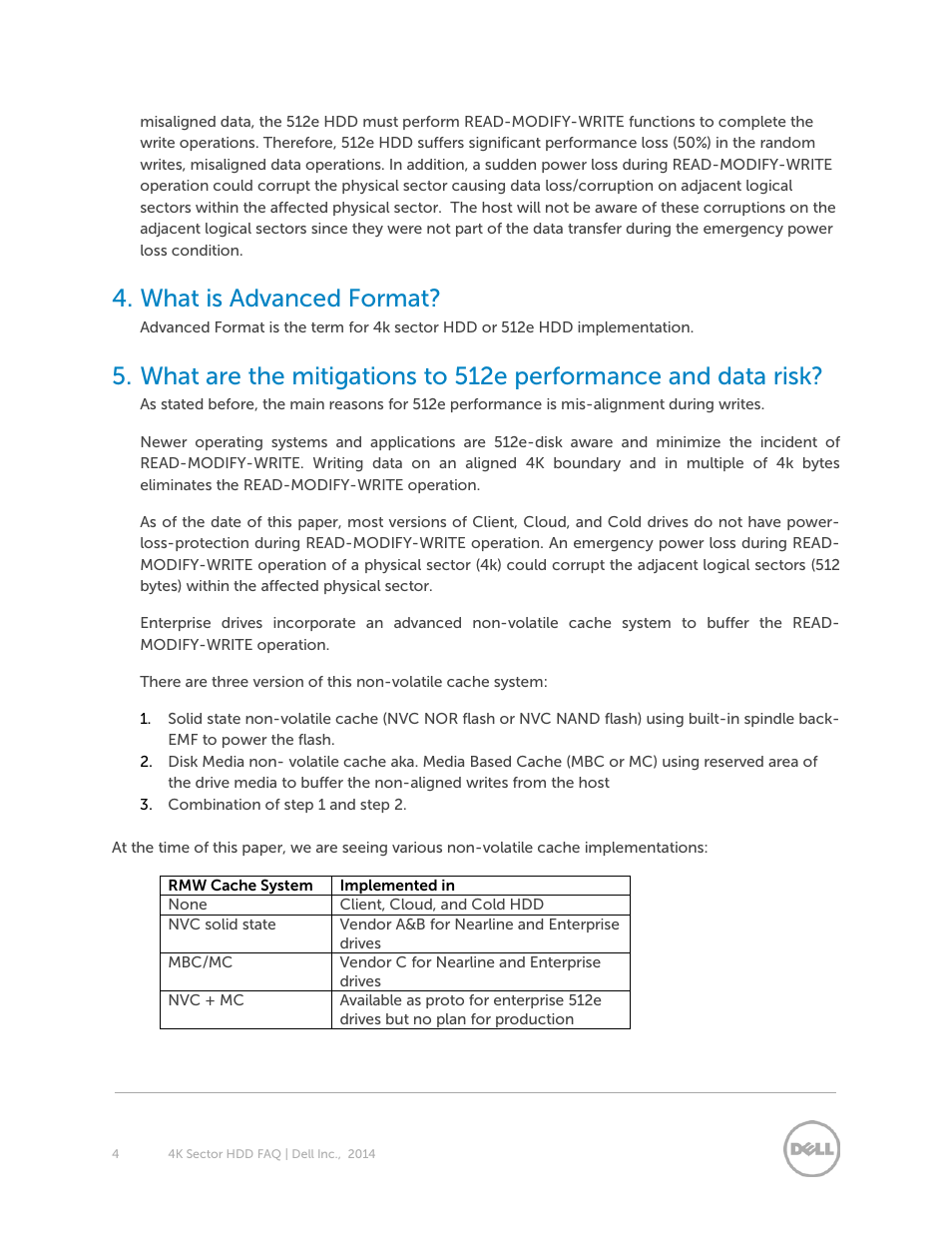 What is advanced format | Dell PowerEdge C4130 User Manual | Page 4 / 6