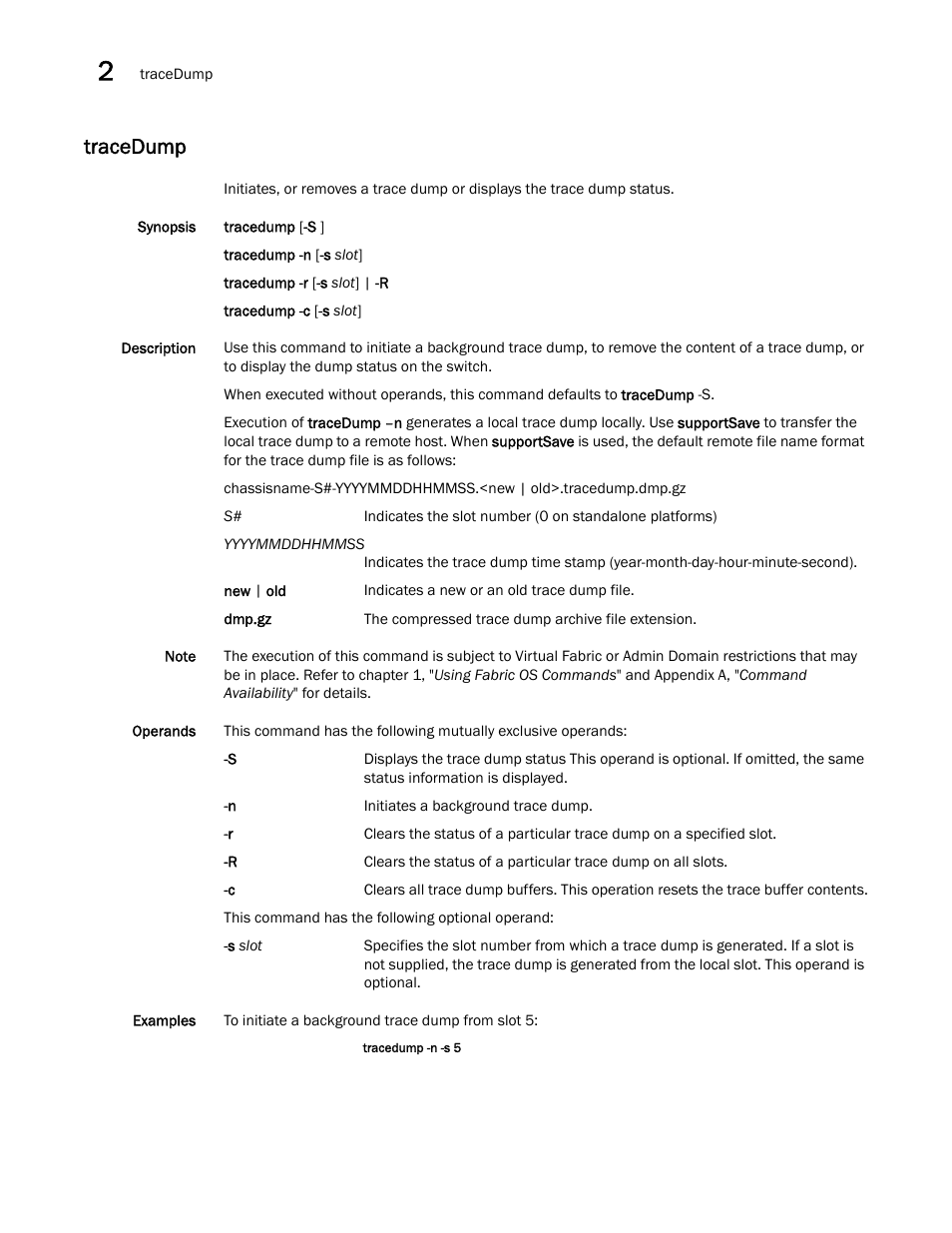 Tracedump | Dell POWEREDGE M1000E User Manual | Page 1004 / 1080