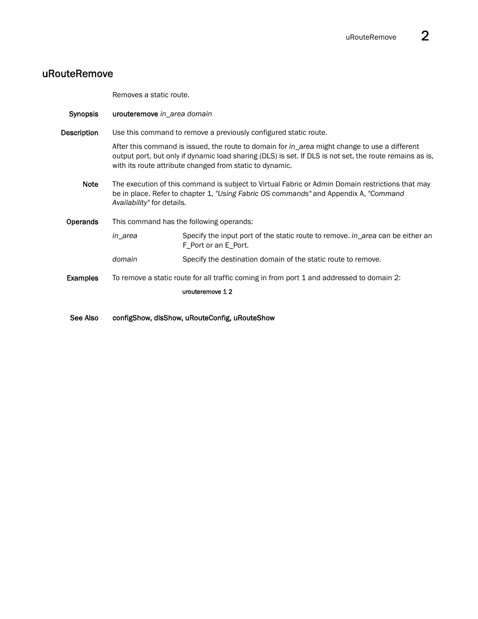 Urouteremove | Dell POWEREDGE M1000E User Manual | Page 1021 / 1080