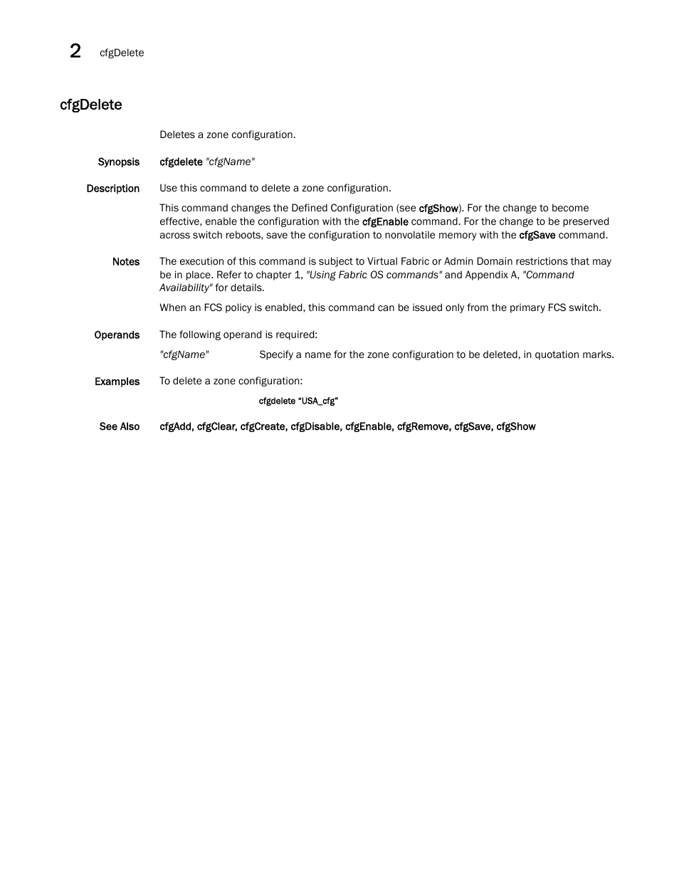 Cfgdelete | Dell POWEREDGE M1000E User Manual | Page 122 / 1080