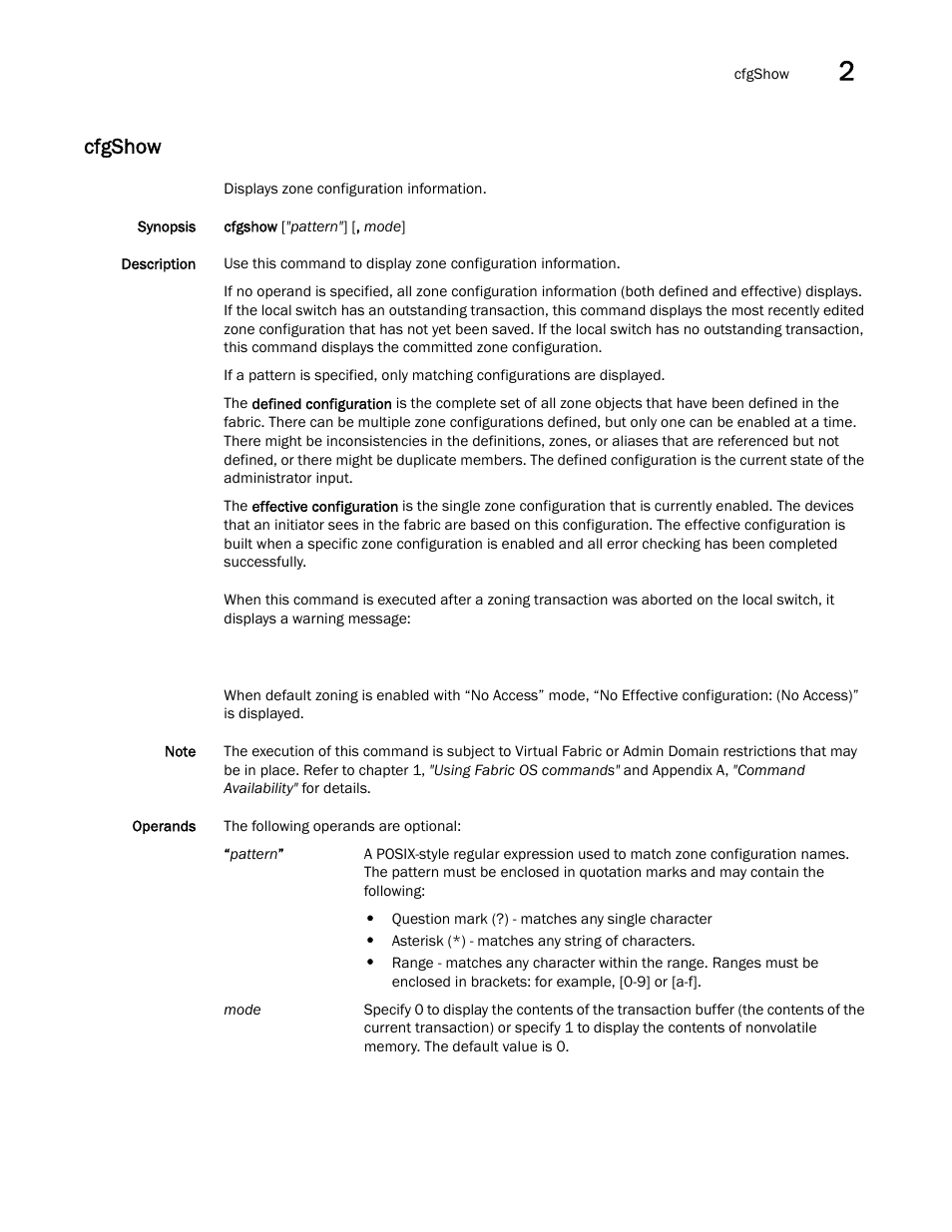 Cfgshow | Dell POWEREDGE M1000E User Manual | Page 129 / 1080