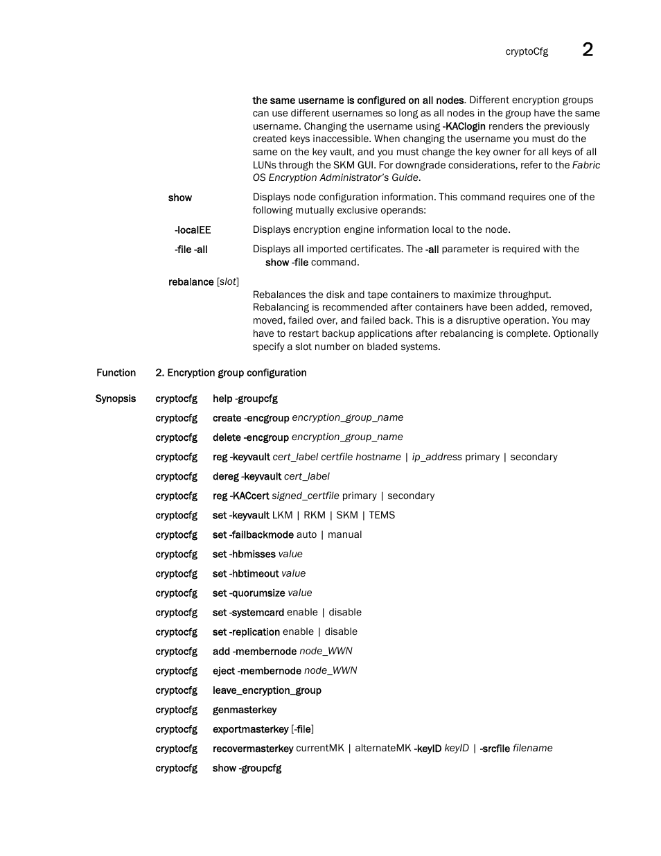 Encryption group configuration | Dell POWEREDGE M1000E User Manual | Page 183 / 1080