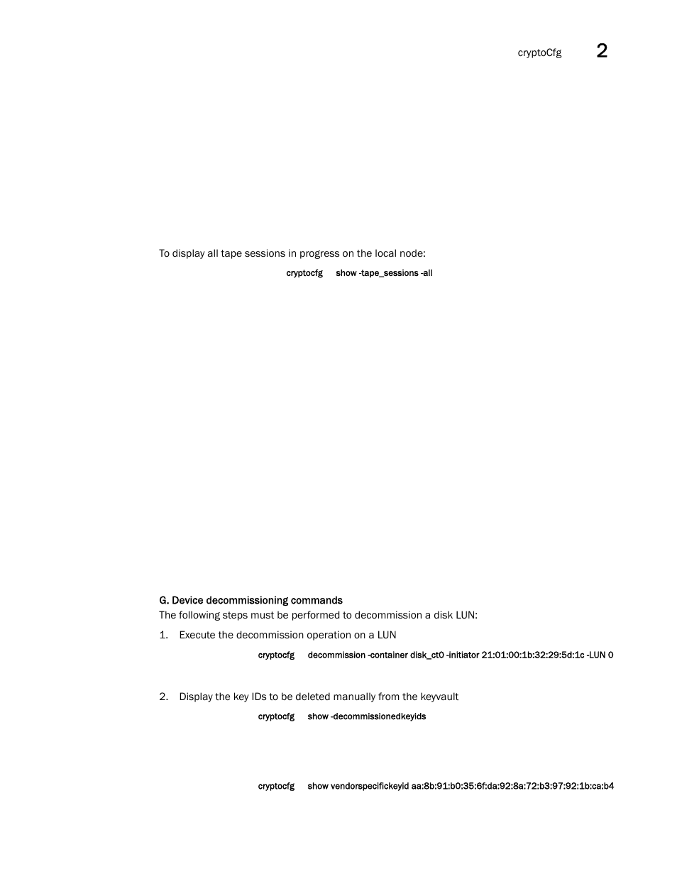 G. device decommissioning commands | Dell POWEREDGE M1000E User Manual | Page 227 / 1080