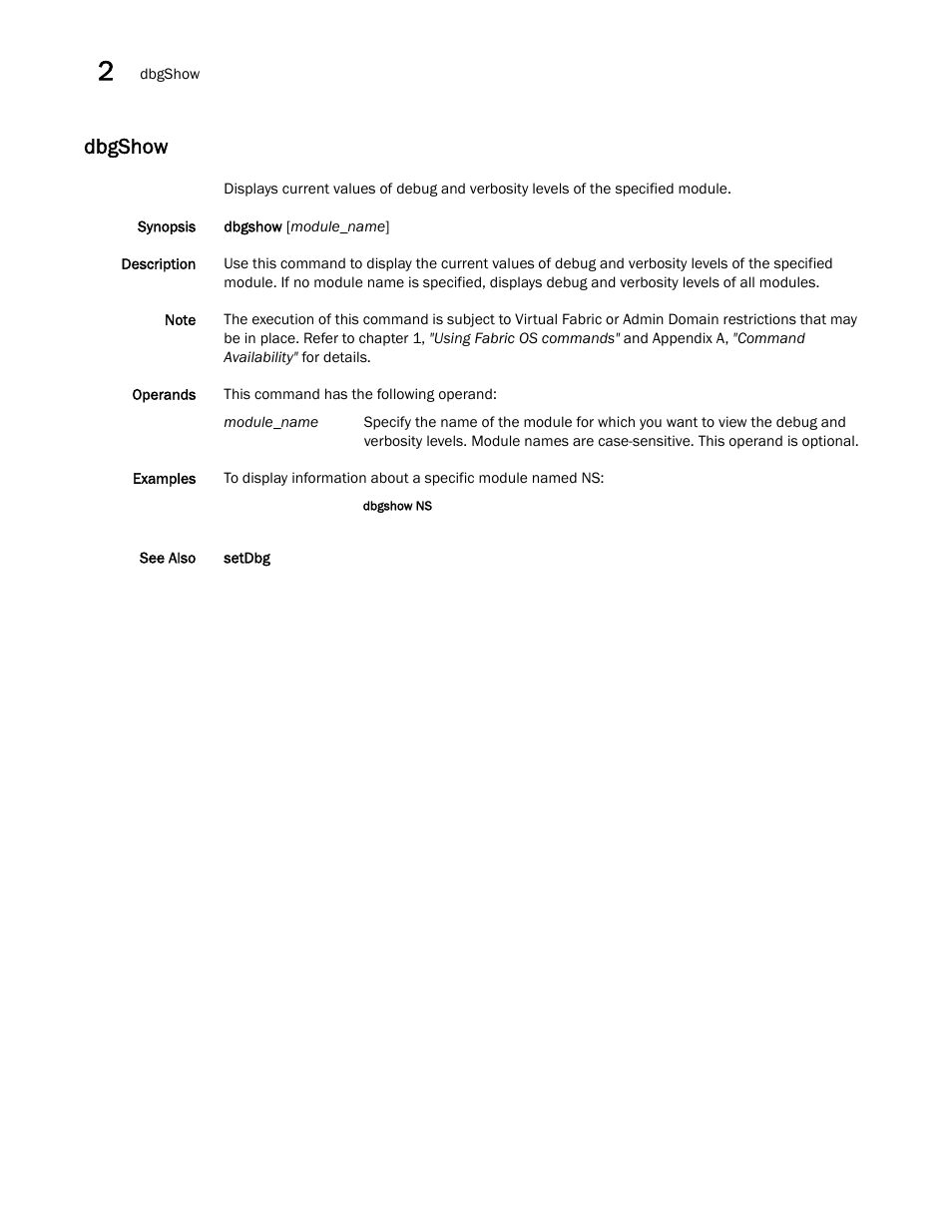 Dbgshow | Dell POWEREDGE M1000E User Manual | Page 232 / 1080