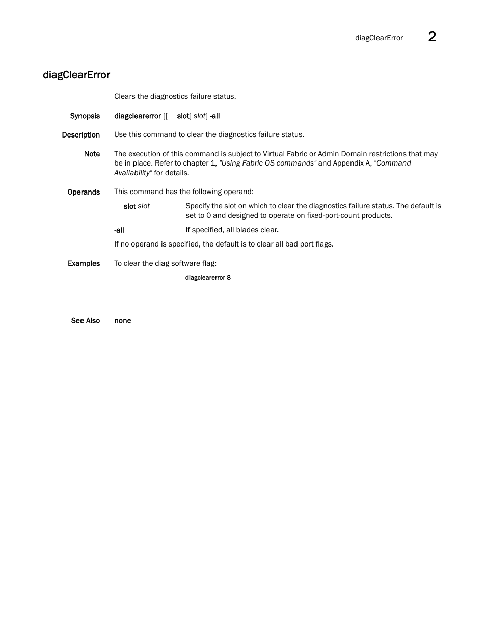 Diagclearerror | Dell POWEREDGE M1000E User Manual | Page 235 / 1080