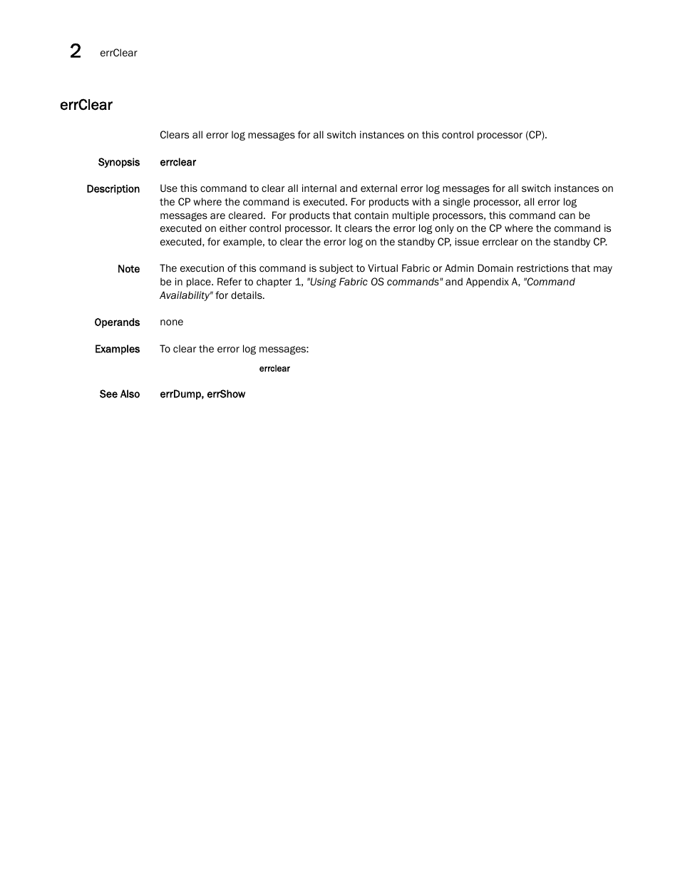 Errclear | Dell POWEREDGE M1000E User Manual | Page 252 / 1080