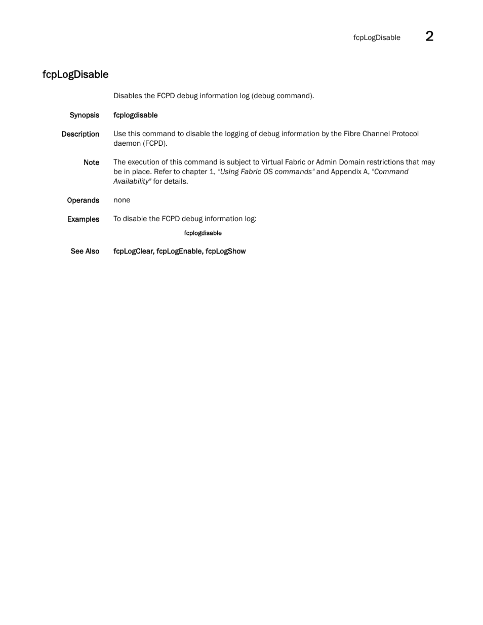 Fcplogdisable | Dell POWEREDGE M1000E User Manual | Page 303 / 1080