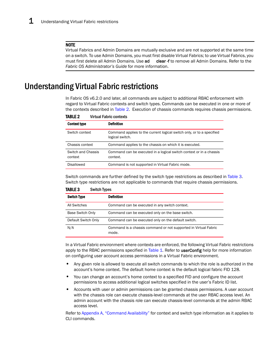 Understanding virtual fabric restrictions | Dell POWEREDGE M1000E User Manual | Page 34 / 1080