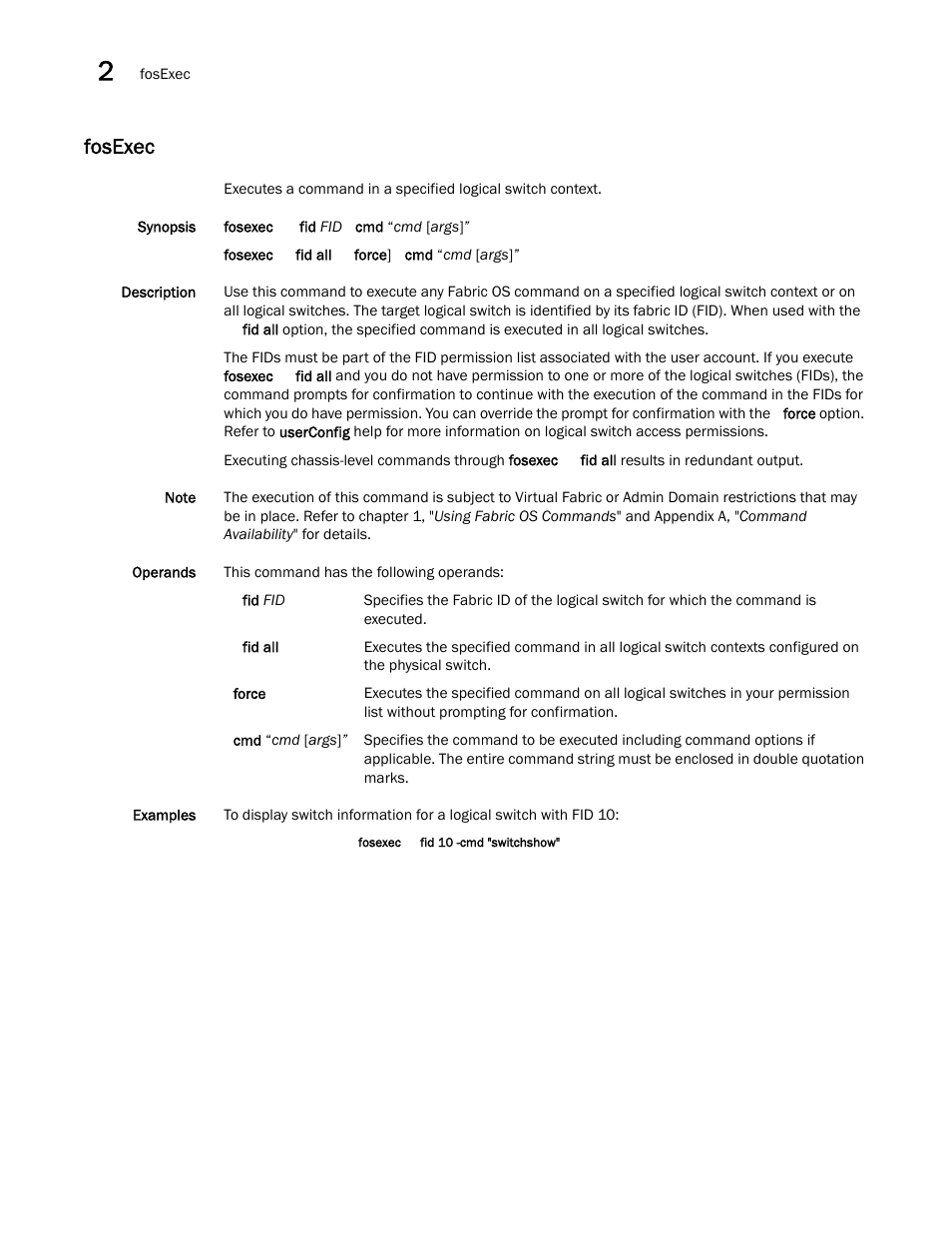 Fosexec | Dell POWEREDGE M1000E User Manual | Page 386 / 1080