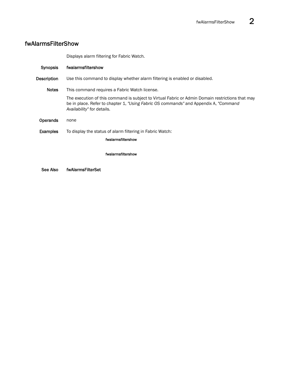 Fwalarmsfiltershow | Dell POWEREDGE M1000E User Manual | Page 393 / 1080