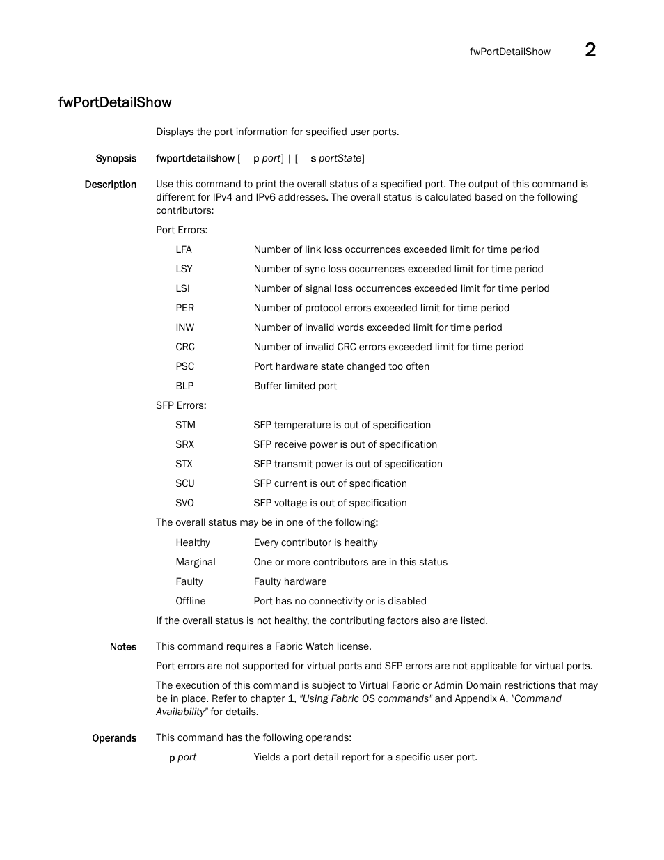 Fwportdetailshow | Dell POWEREDGE M1000E User Manual | Page 405 / 1080