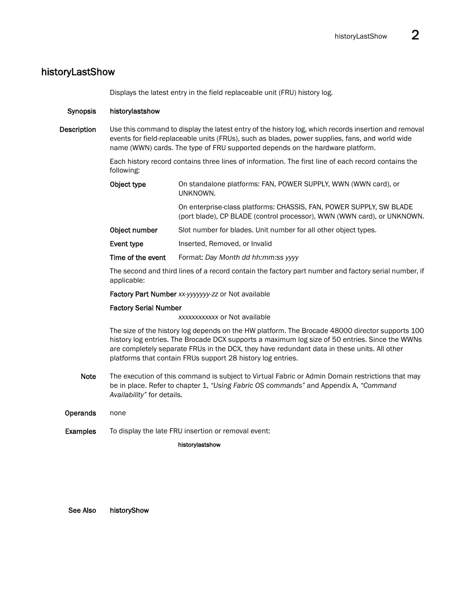 Historylastshow | Dell POWEREDGE M1000E User Manual | Page 427 / 1080