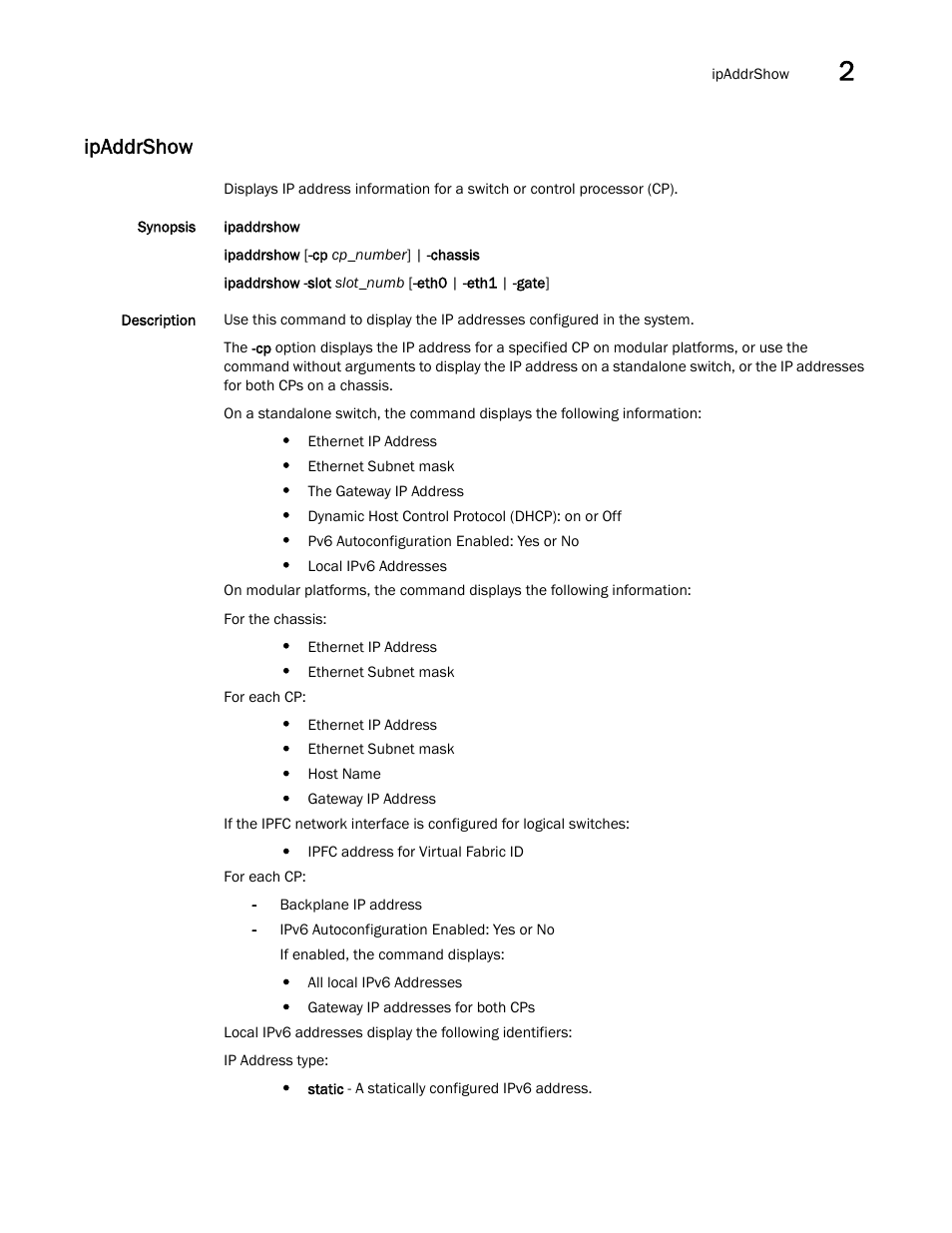 Ipaddrshow | Dell POWEREDGE M1000E User Manual | Page 457 / 1080