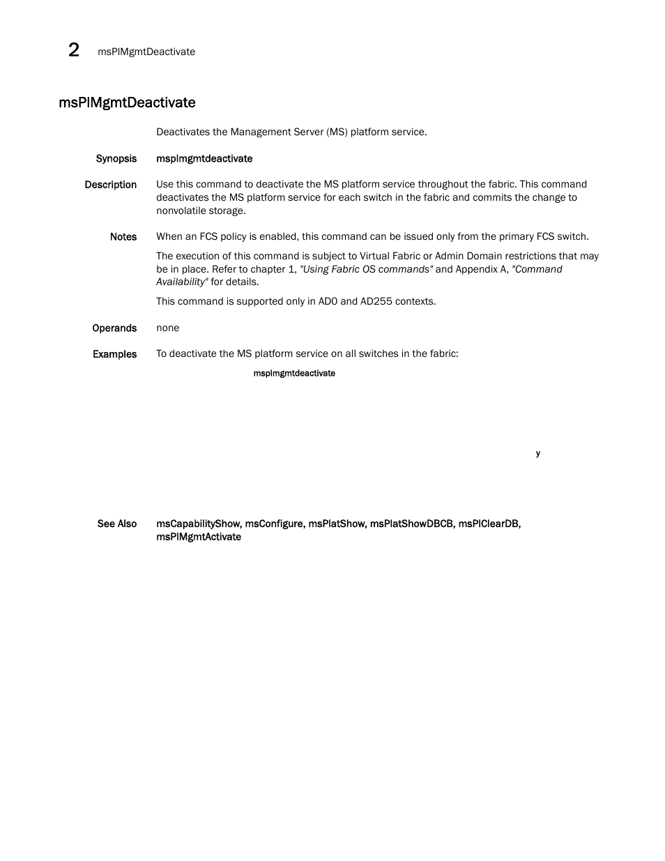 Msplmgmtdeactivate | Dell POWEREDGE M1000E User Manual | Page 546 / 1080