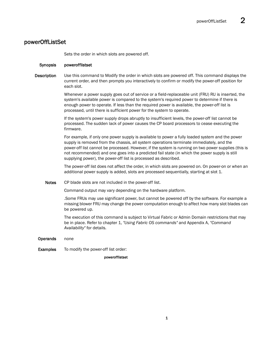 Powerofflistset | Dell POWEREDGE M1000E User Manual | Page 849 / 1080