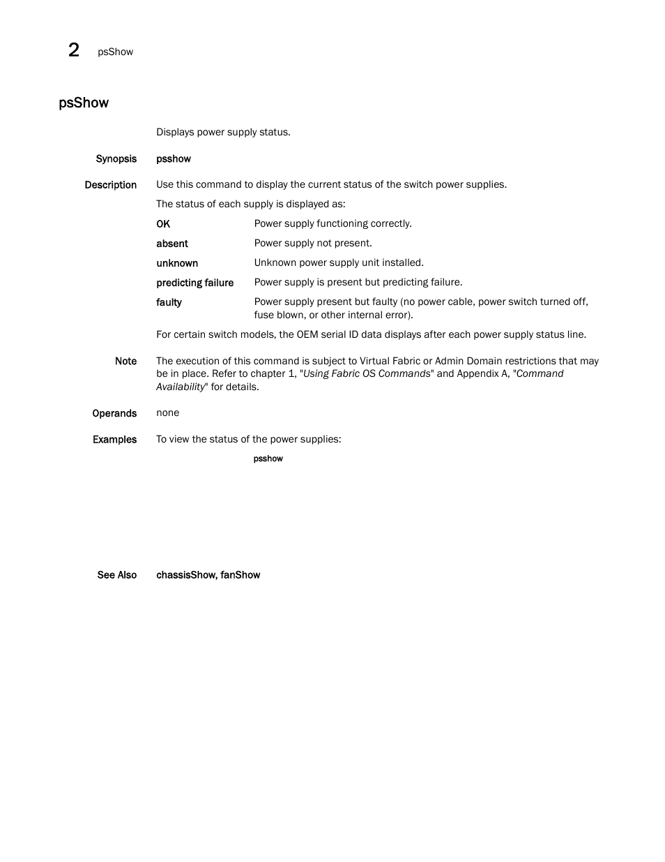 Psshow | Dell POWEREDGE M1000E User Manual | Page 852 / 1080