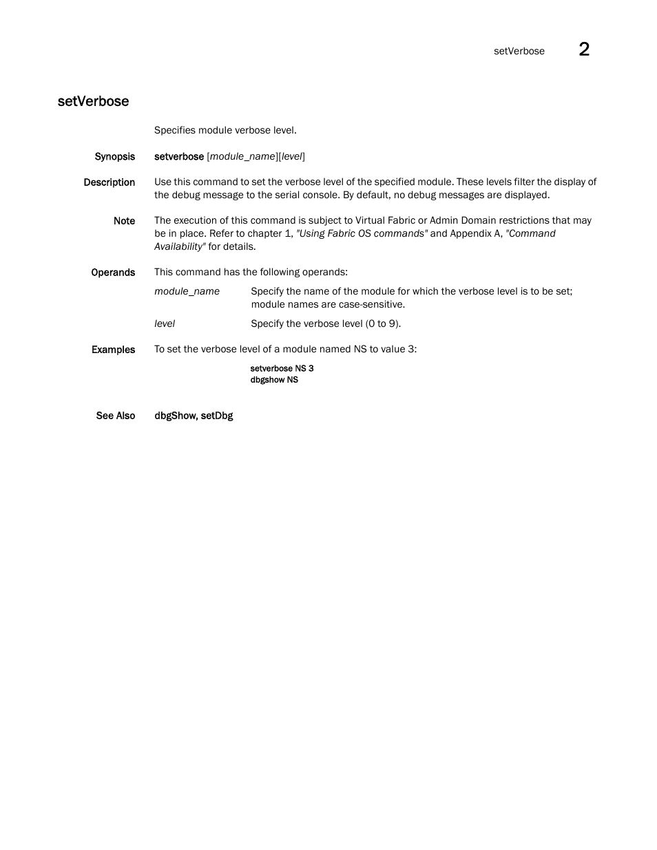 Setverbose | Dell POWEREDGE M1000E User Manual | Page 899 / 1080