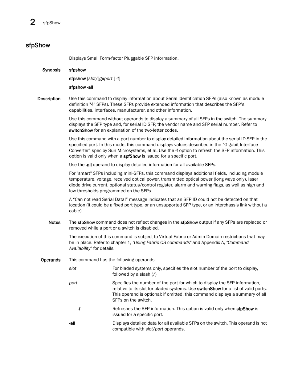 Sfpshow | Dell POWEREDGE M1000E User Manual | Page 900 / 1080