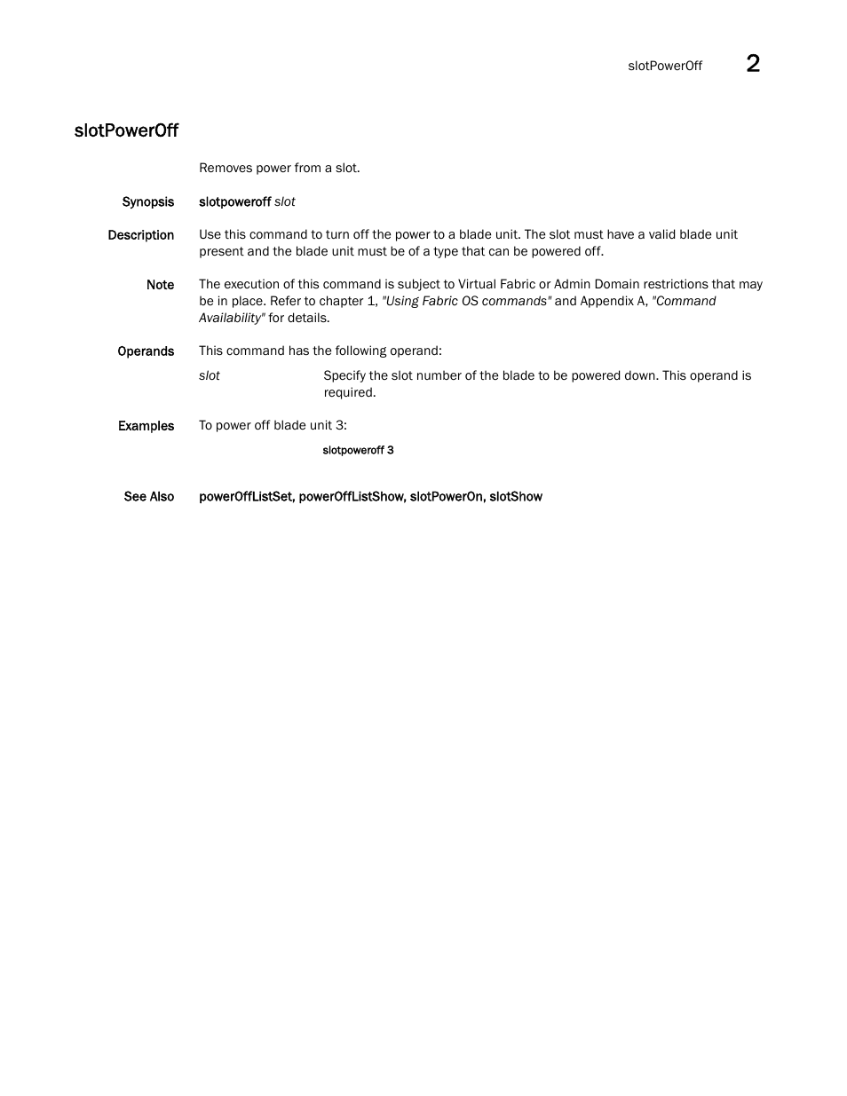 Slotpoweroff | Dell POWEREDGE M1000E User Manual | Page 907 / 1080