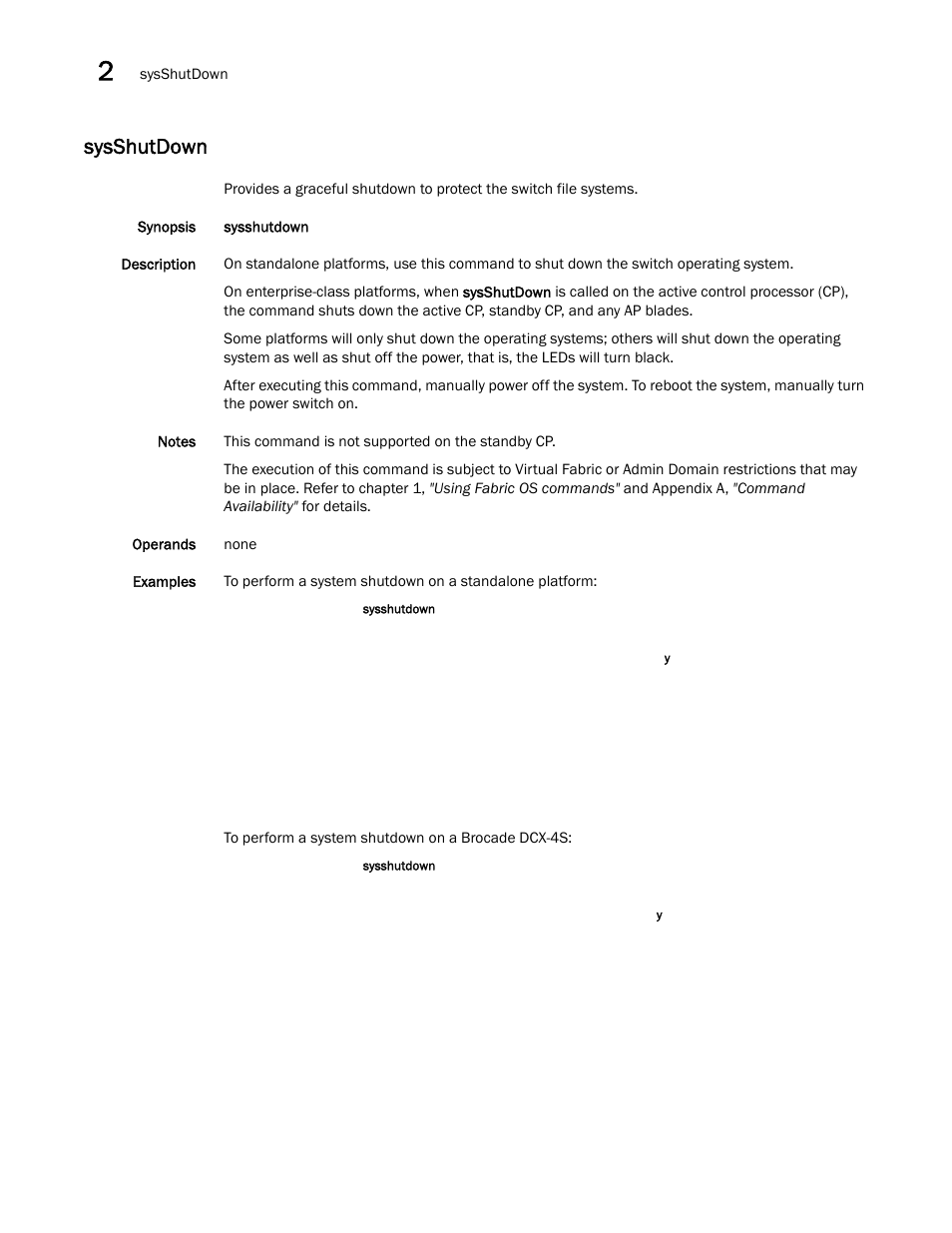 Sysshutdown | Dell POWEREDGE M1000E User Manual | Page 988 / 1080