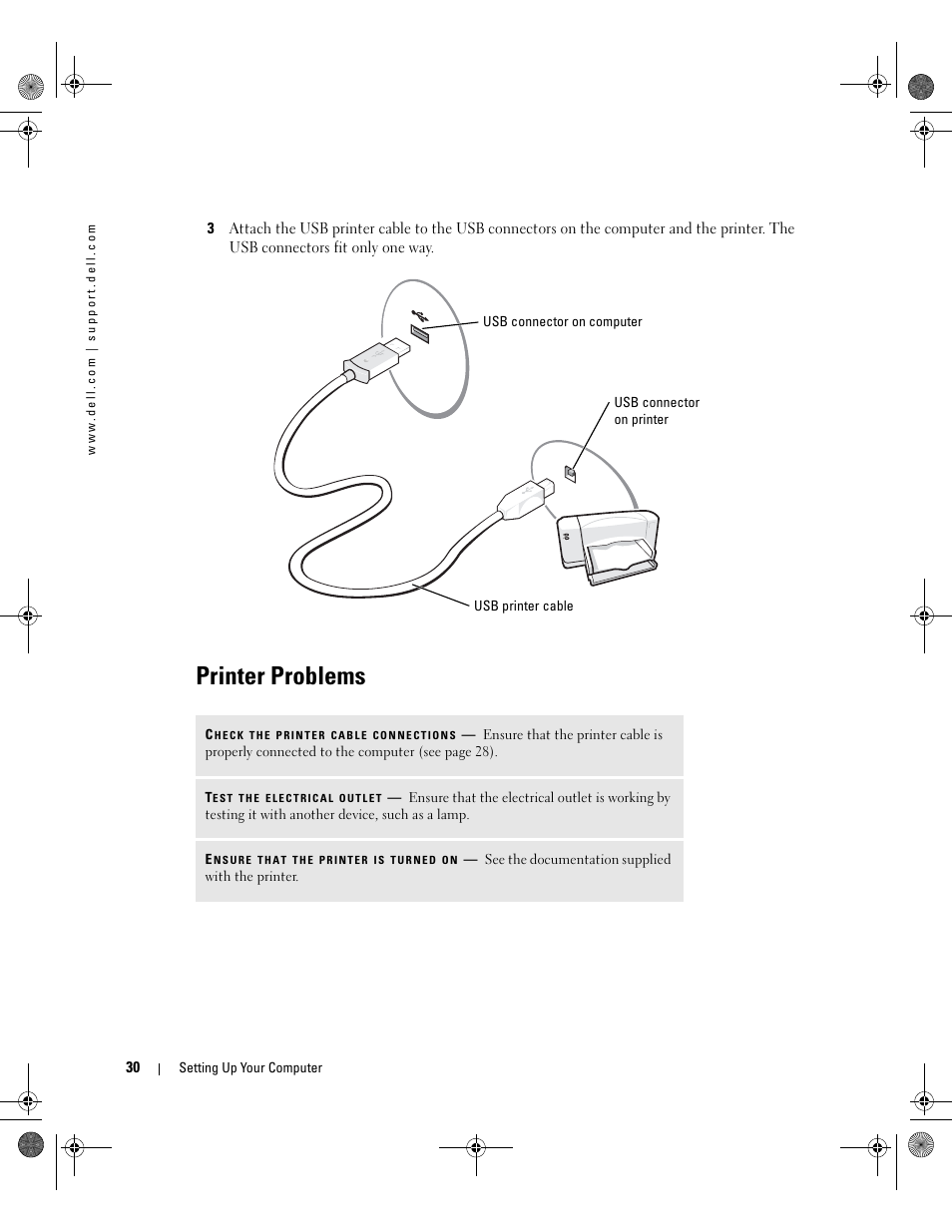 Printer problems | Dell Inspiron 510m User Manual | Page 30 / 134