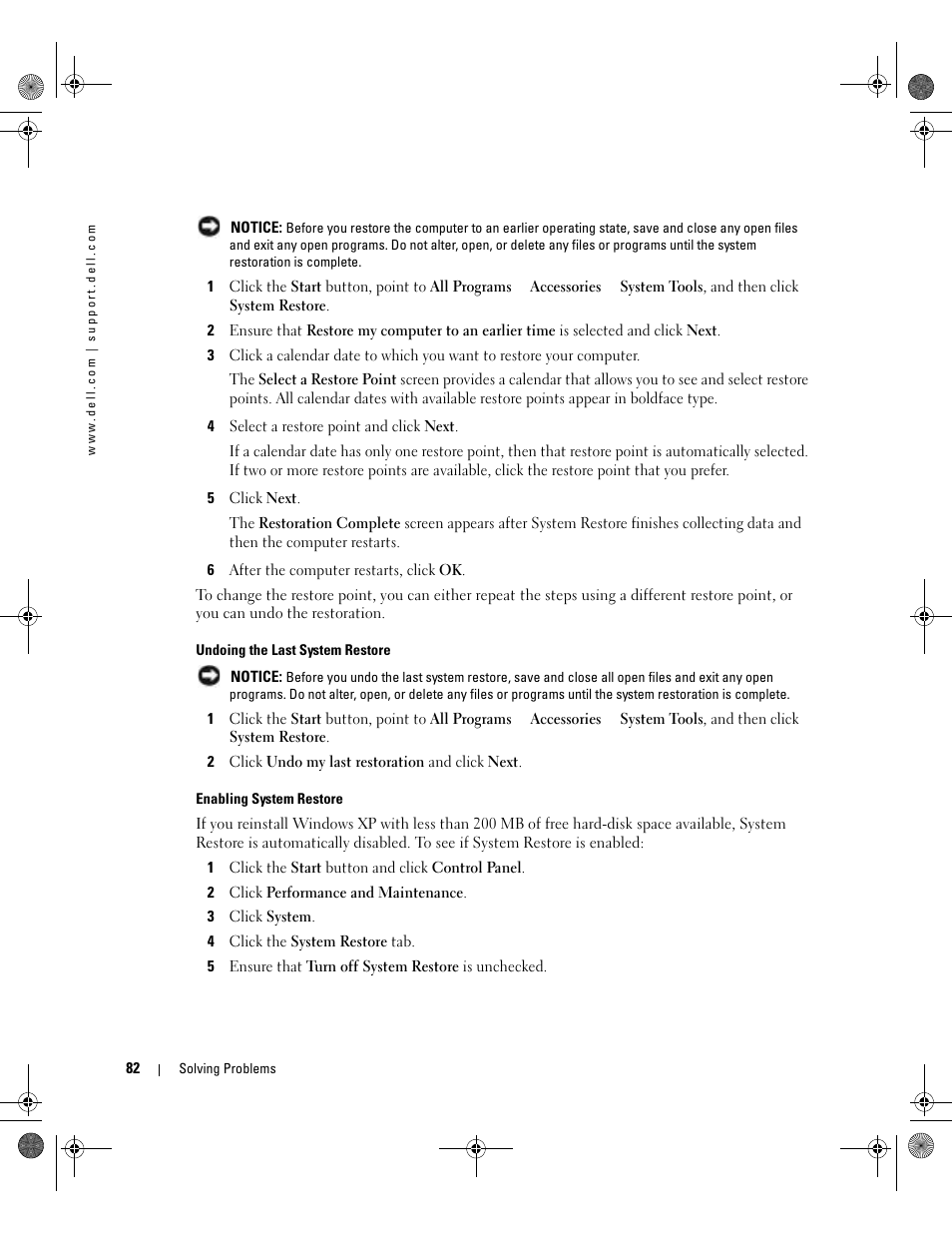 Dell Inspiron 510m User Manual | Page 82 / 134