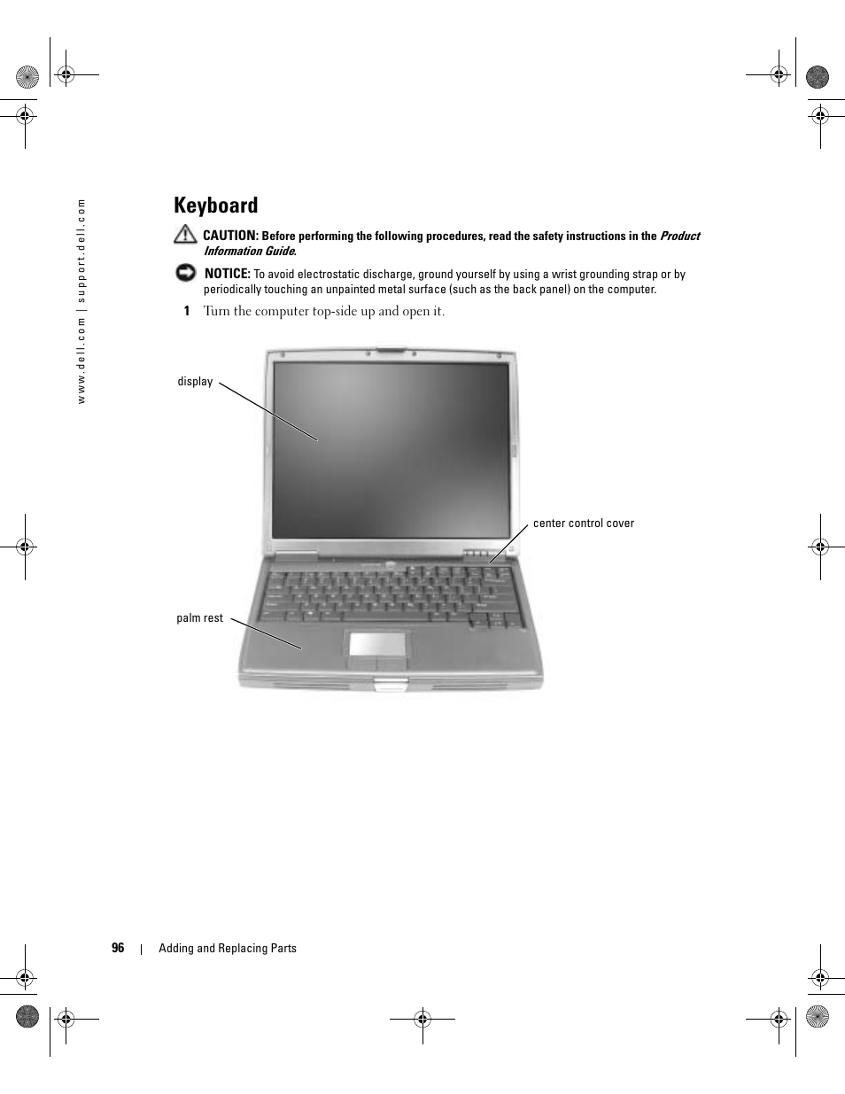 Keyboard | Dell Inspiron 510m User Manual | Page 96 / 134