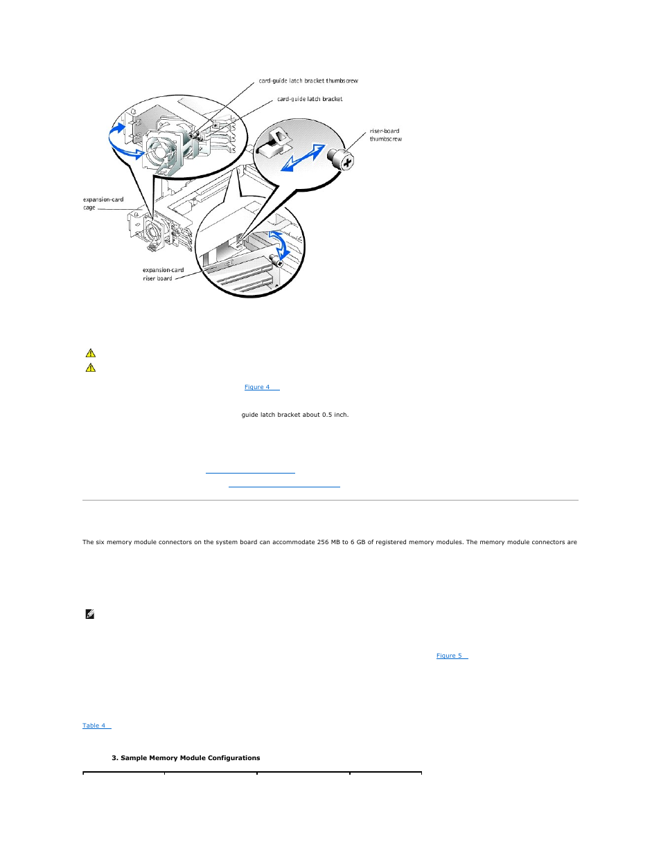 Memory modules, Replacing the expansion-card riser board | Dell PowerEdge 2650 User Manual | Page 39 / 65